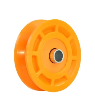 1-4538-roldana-nylon-laranja-macica-100mm-4-v-parafuso-Distriforte-0.webp